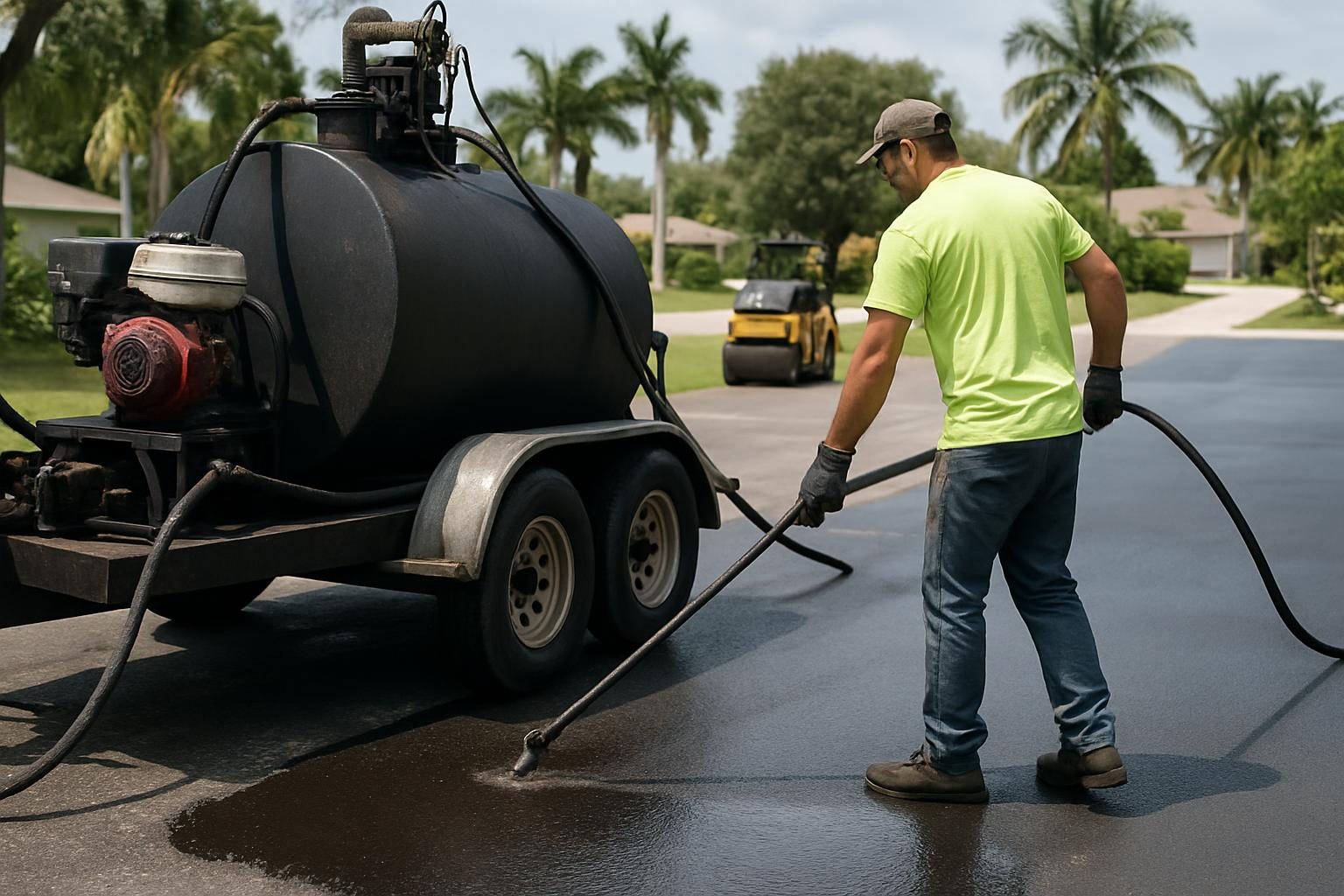 Stock photo: Sealcoating Services